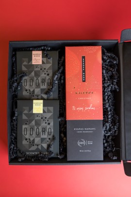 Dovanų rinkinys ,,O!'' | Namų kvapas + 2 kortelės | MOOD