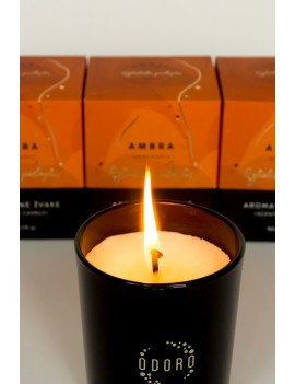 Aromatinė žvakė ODORO MOOD "Ambra"
