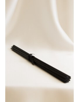 Juodos ilgos daugiapluoštės lazdelės 27.5 cm , 18 vnt