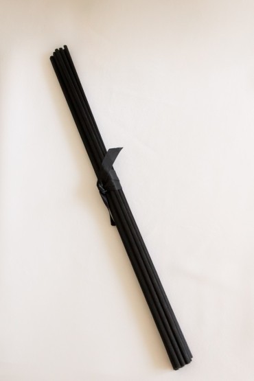 Lazdelės | Juodos ilgos daugiapluoštės 27.5 cm | 18 vnt