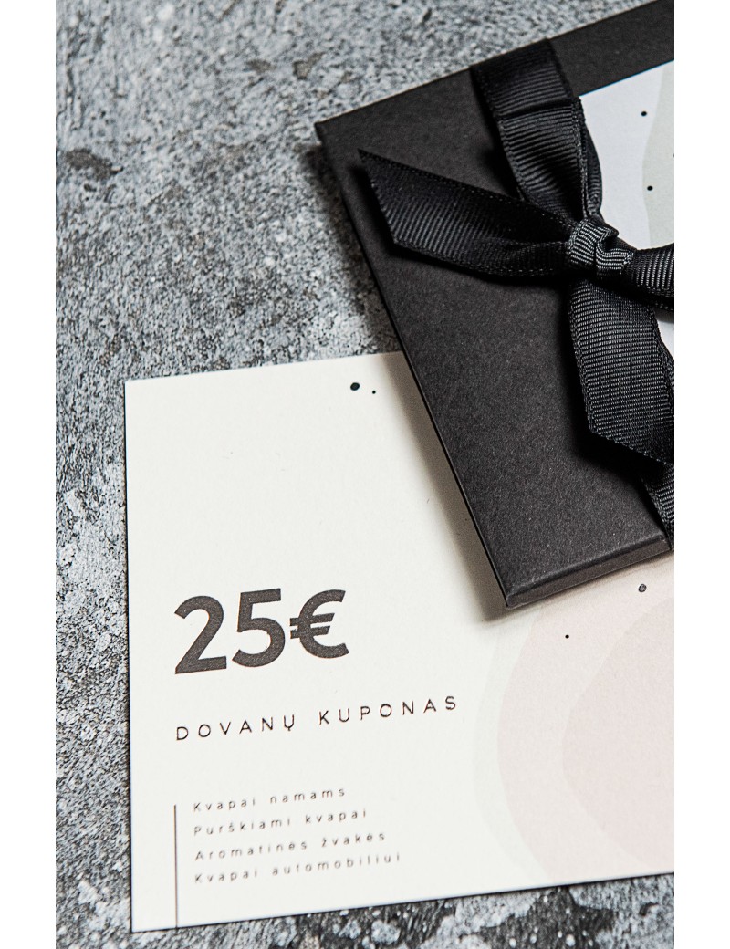 Dovanų kuponas | 25 eur | Popierinis